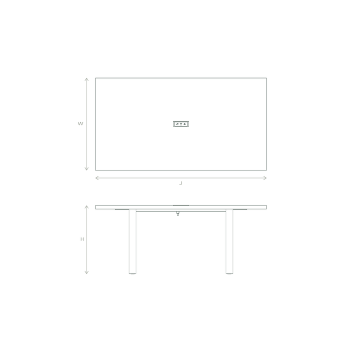 taper conference table dimensions