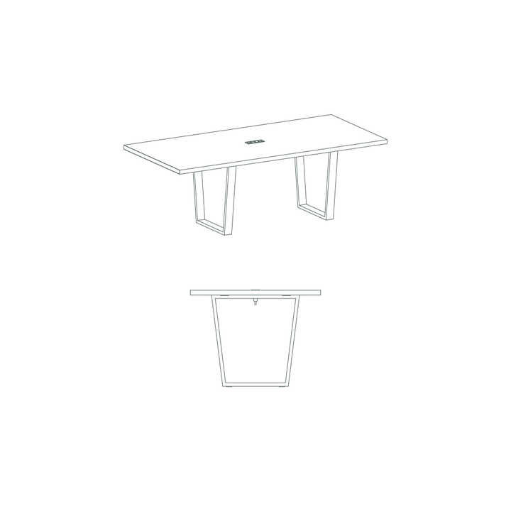 taper conference table drawings